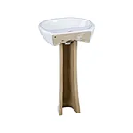 Pedestal basin Lavabo Wash Hand Ceramic Basin Porcelain Art counter basin Sink Tap Faucet